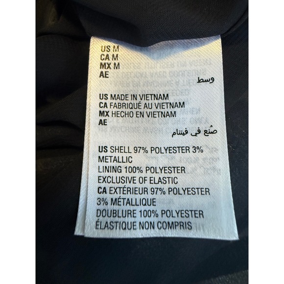 Boho whimsi Off The Shoulder Blouse Top M Metallic Long Sleeve tie dye Y2K fairy - Picture 5 of 5